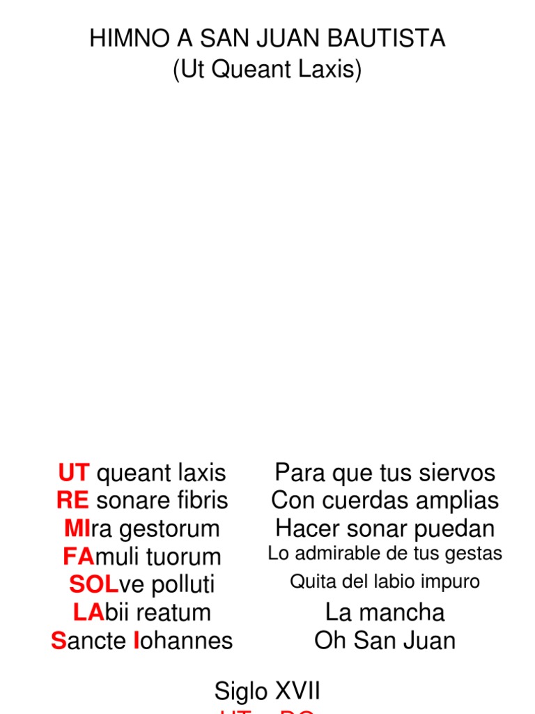 Musica Himno A San Juan Bautista | Descargar gratis PDF
