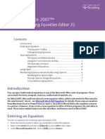 Membuat Persamaan Matematika