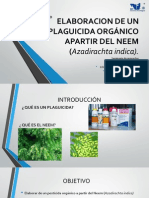 Elaboracion de Un Pesticida Organico Apartir Del Neem - Seminario de Proyectos PDF