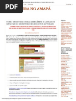 LITERATURA NO AMAPÁ_ COMO REGISTRAR OBRAS LITERÁRIAS E LETRAS DE MÚSICAS NO ESCRITÓRIO DE DIREITOS AUTORAIS