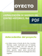 SEÑALIZACIÓN DE BARRIOS DEL CENTRO HISTORICO,