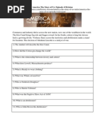 America The Story of Us Episode 4 Division Worksheet