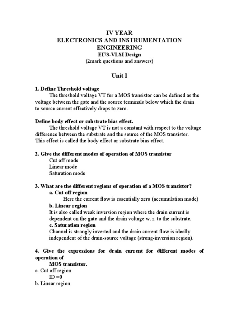 Ei73 2 Marks | PDF