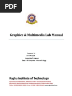 Graphics & Multimedia Lab Manual: Raghu Institute of Technology