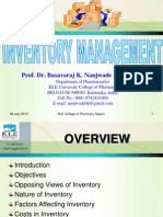 Inventory Management and finance management