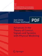 Advances in The Theory of Control Signals and Systems With Physical Modeling Lecture Notes in Control and Information Sciences 407
