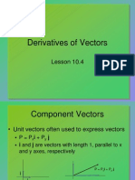 Derivatives of Vectors: Lesson 10.4