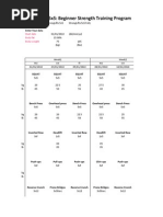 Stronglifts 5X5: Beginner Strength Training Program: Start Date Body Fat Body-Weight