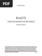 B.SC (I.T) : Computer Graphics and Multimedia