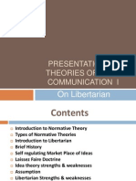Presentation of Theories of Mass Communication I: On Libertarian