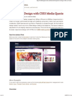 Responsive Design With CSS3 Media Queries