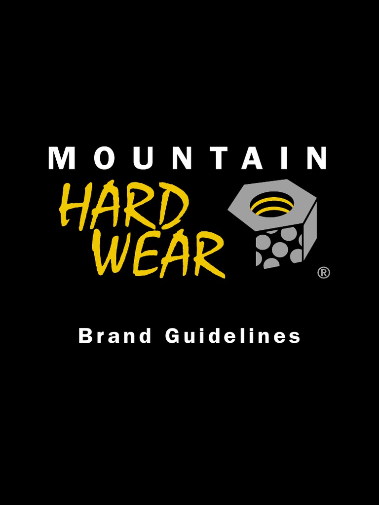 Mountain Hardwear Inc Brand Guidelines Typefaces Logos