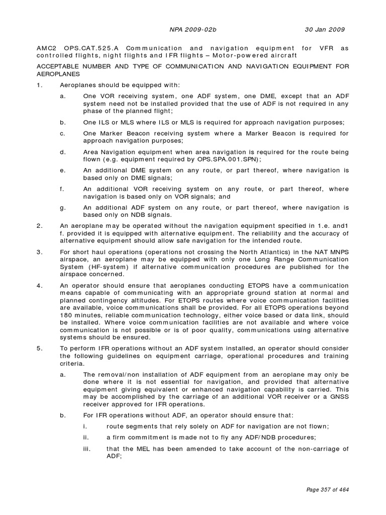 Pages From Requirements Easa PDF Instrument Flight Rules Aeronautics