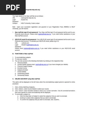 Newmypride Student Guide Password Business