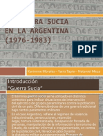 La Guerra Sucia en La Argentina (1976-1983