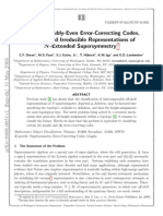 Gates (2008) Relating Error-Correcting Codes and Supersymmetry