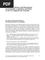 Educational Reform and Educational Accountability Legislation and Policy in The US, England and Australia
