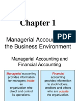 Managerial Accounting & the Business Environment