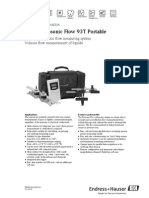 Proline Prosonic Flow 93T Portable: Technical Information