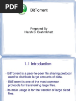 Bittorrent: Prepared by Harsh B. Brahmbhatt