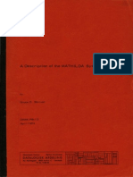 PB-13 a Description of the MATHILDA System Apr73