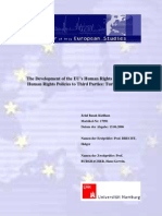 The Development of The EU's Human Rights Policy and Its Human Rights Policies To Third Parties: Turkey As A Case