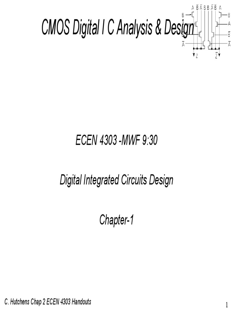 CMOS Digital IC Design Overview | PDF | Technology & Engineering