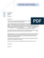 Project Manager Cover Letter Example 8