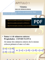 Resolucion de Problemas de Sumas y Restas de Numeros Enteros