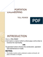 Highway and Transportation Toll Roads 2 (Contruction, Operation, Maintenance)