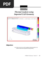 Thermal Analysis Using Imported CAD Geometry: Exercise 5