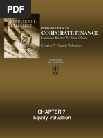 Corporate Finance: Laurence Booth - W. Sean Cleary Chapter 7 - Equity Valuation