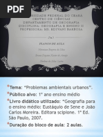 apresentação plano de aula geo e ensino II