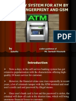 Security System For Atm by Using Fingerprint and GSM