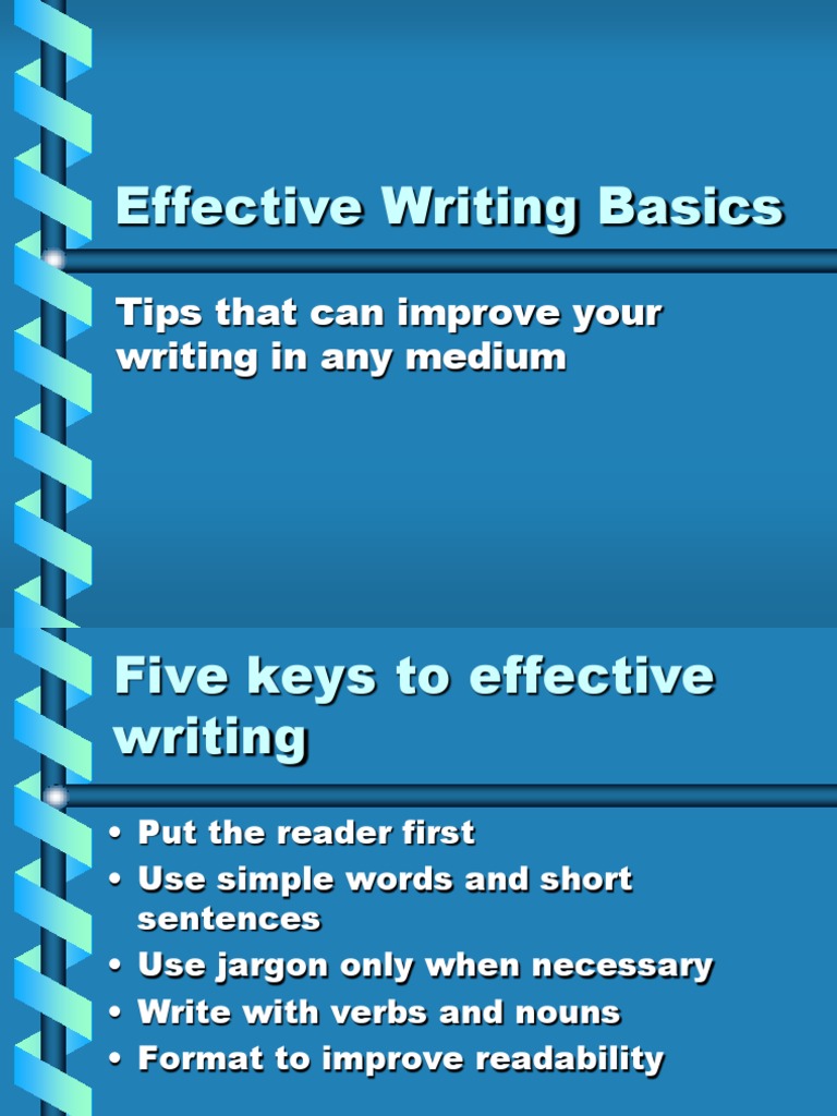 Five Keys To Effective Writing | PDF | Art