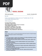 TESOL Sudan Newsletter