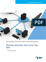 Anomaly Detection From Server Log Data: A Case Study
