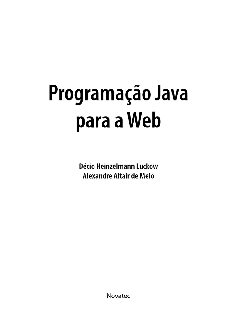 Guia de Programação Java para Web | PDF | Linux | Java (linguagem de ...