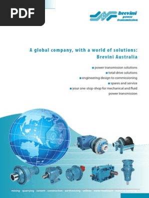 A Global Company, With A World of Solutions: Brevini Australia | PDF |  Transmission (Mechanics) | Gear