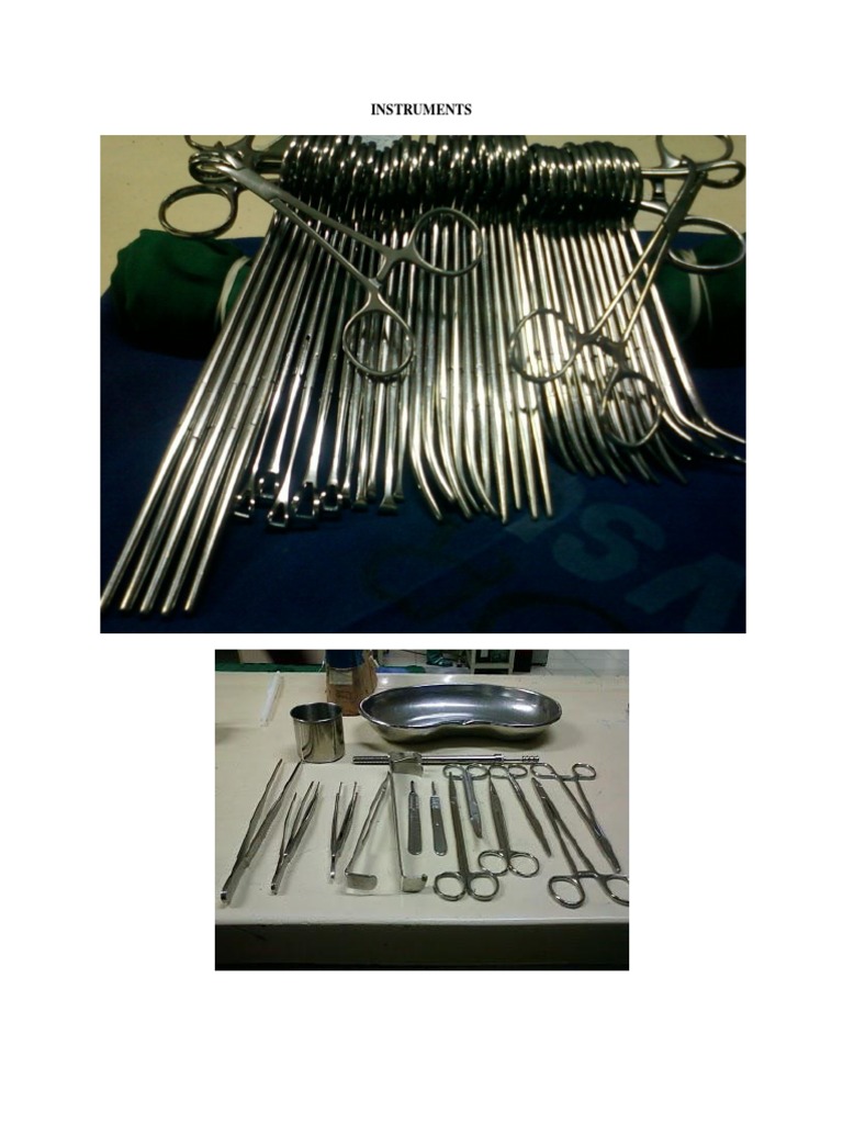 Dressing Set Instrument Names List | PDF