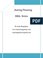 Marketing Planning Notes 1.0