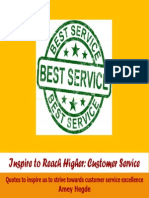 Inspire To Reach Higher: Customer Service