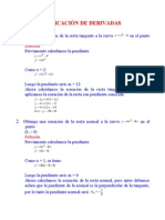 Aplicación de Derivadas