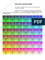 HTML Color Codes