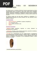 ÓRTESES PARA OS MEMBROS INFERIORES