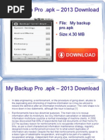 Download My backup proapk by Anna Luisao SN167653196 doc pdf
