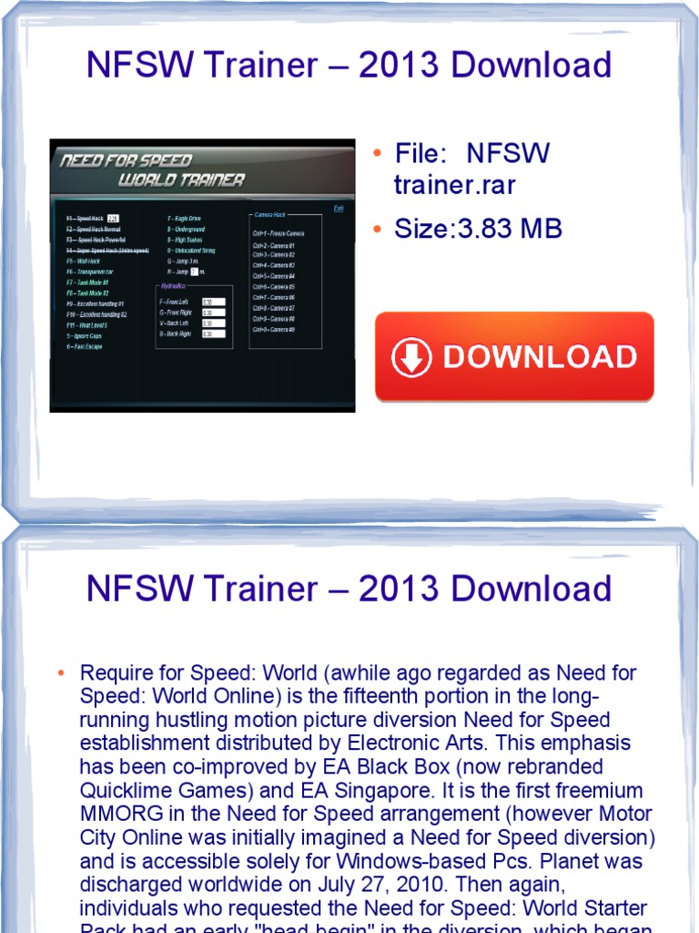 nfsw trainer 5.12
