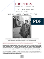 A Dialogue Through Art | Christie’S Celebrates The Legacy Of The Esteemed Dealer And Collector Jan Krugier | Dedicated Sales In New York On 4 And 5 November 2013