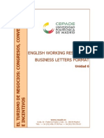 English Working Resources Business Letters Format: Unidad 6