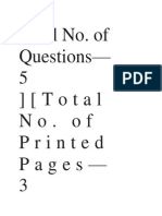 Total No. of Questions-) (Total No. of Printed Pages